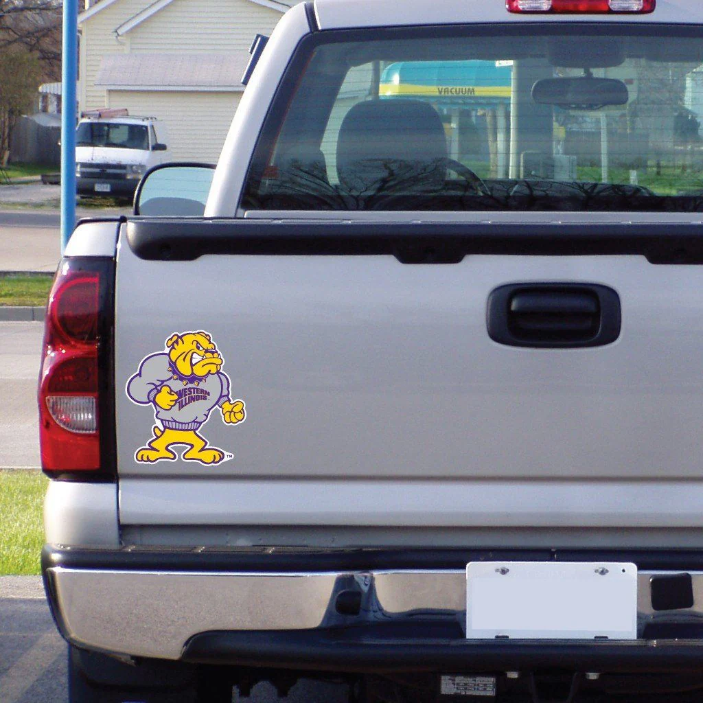 Western Illinois Rockey Shaped Magnet
