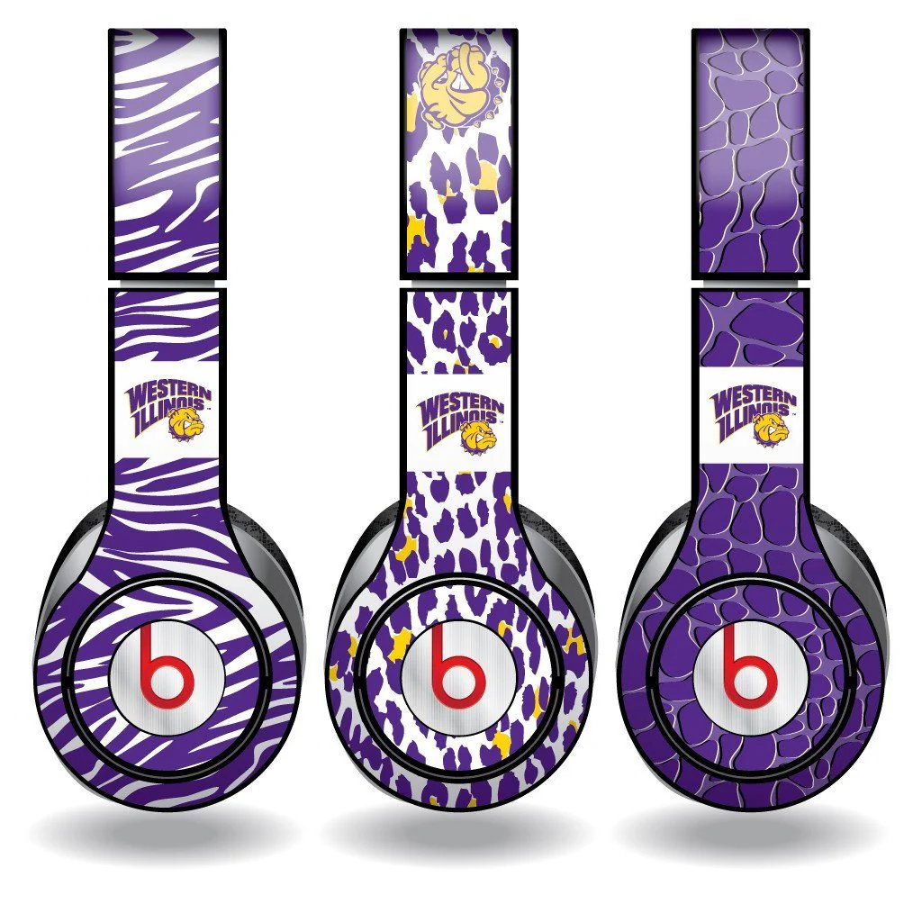 Western Illinois Animal Skins for Beats Solo HD Headphones | Set of 3