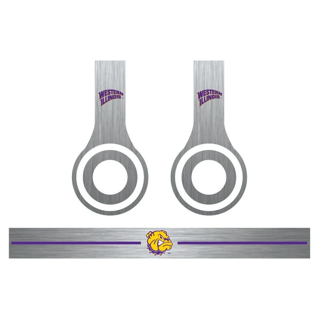Western Illinois Metal Skins for Beats Solo HD Headphones | Set of 3 - Image 4