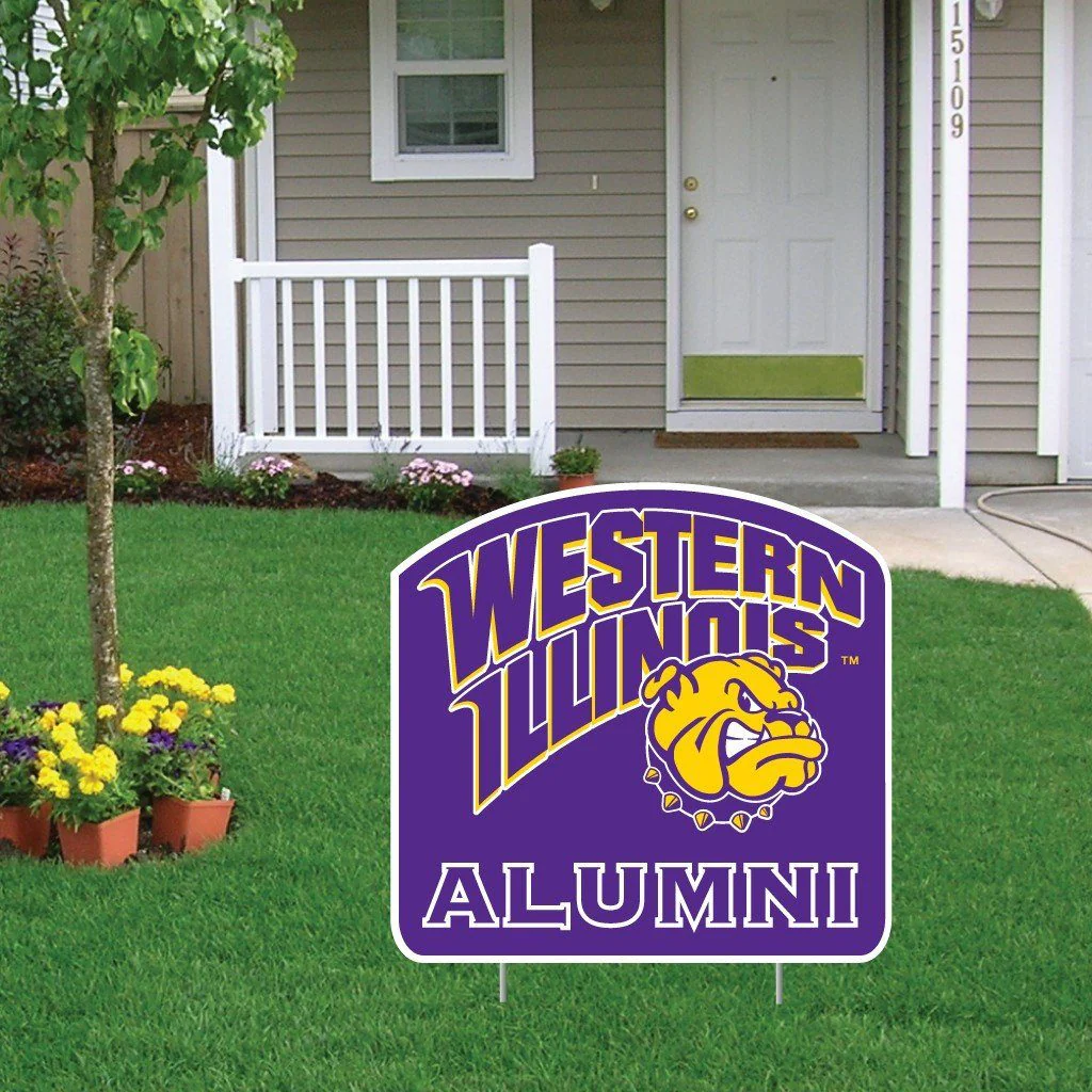Western Illinois University Alumni Yard Sign