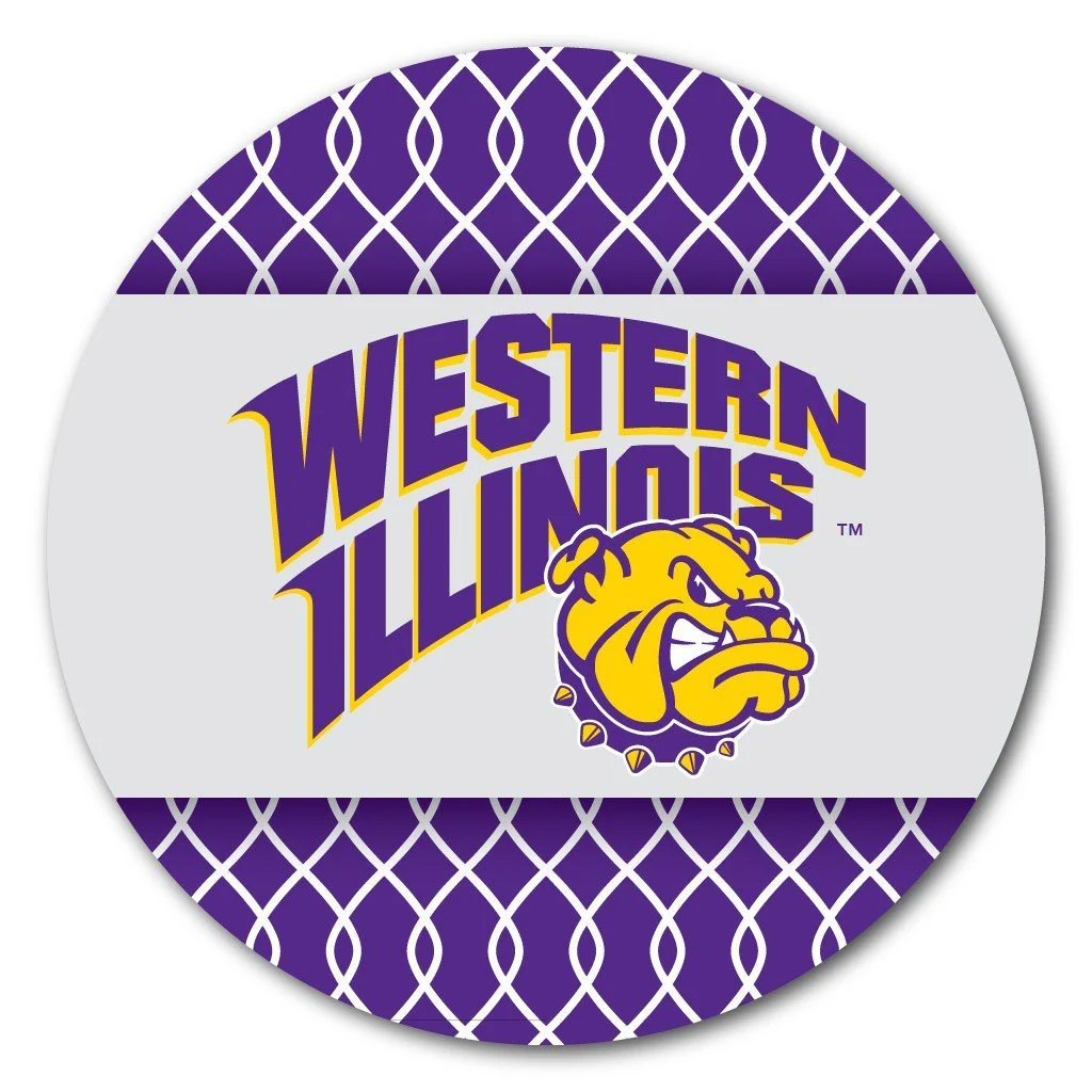 Western Illinois University Patterned Coaster Set of 4 - Image 4
