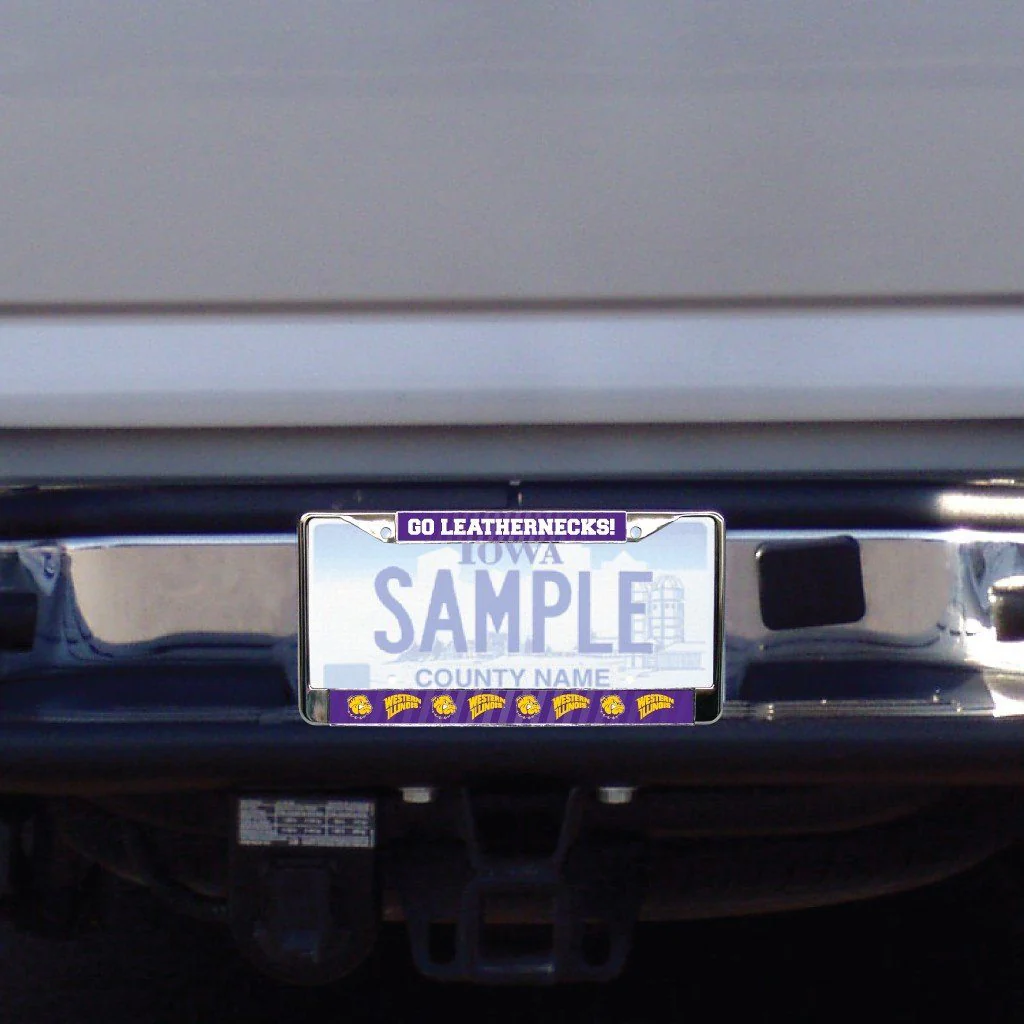 Western Illinois University Go Leathernecks! License Plate Frame - Image 2