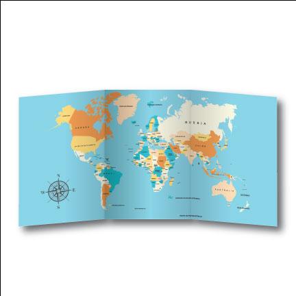 World Map 4'x8' Foldable Corrugated Plastic Sign - Image 4