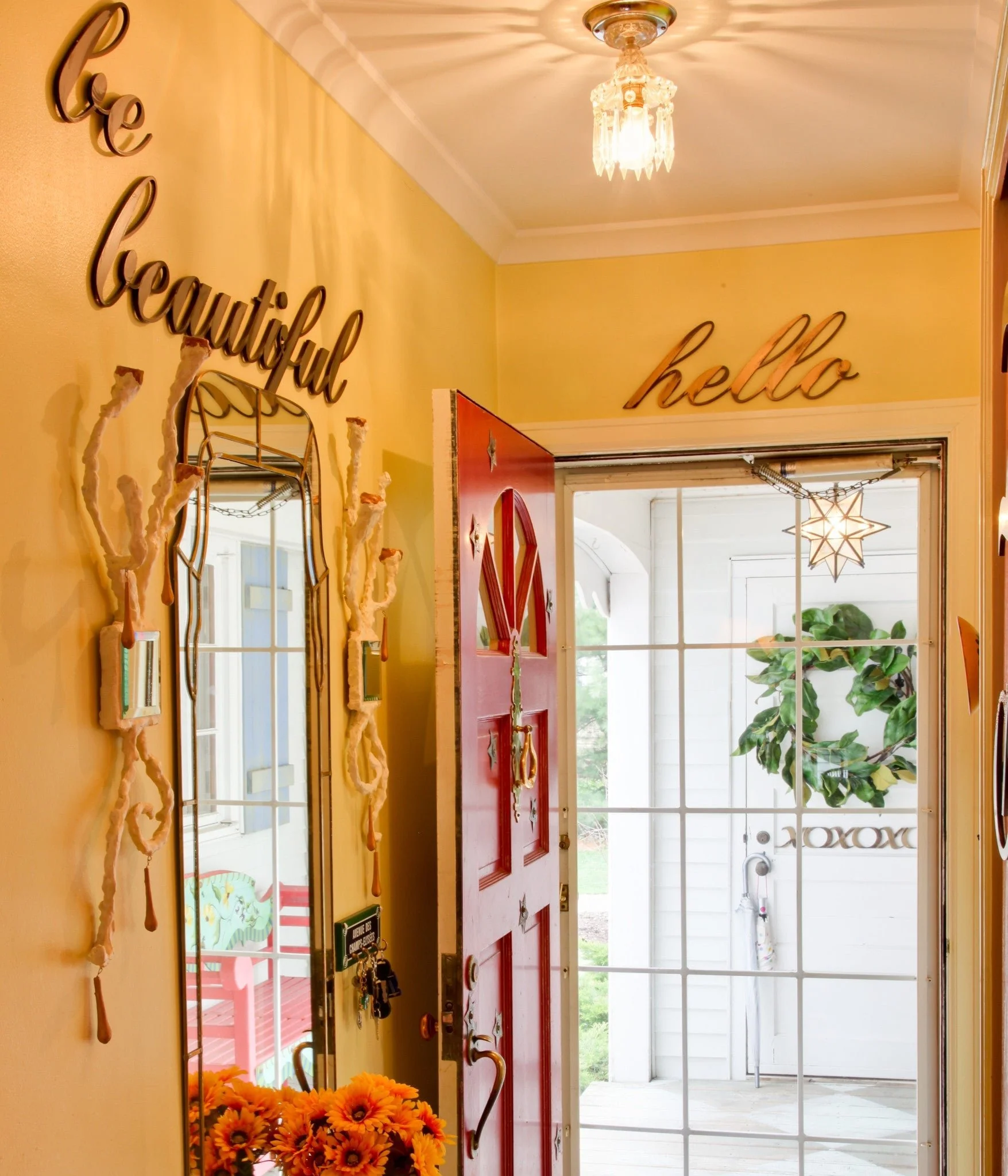 xoxoxo Hand Painted Wall Decor - Image 2
