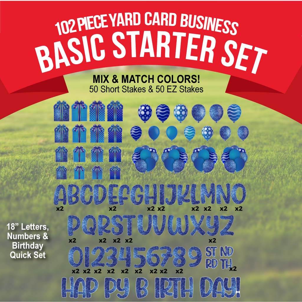 18" Basic Starter Package in Jump Up font - Pick Your Own Colors