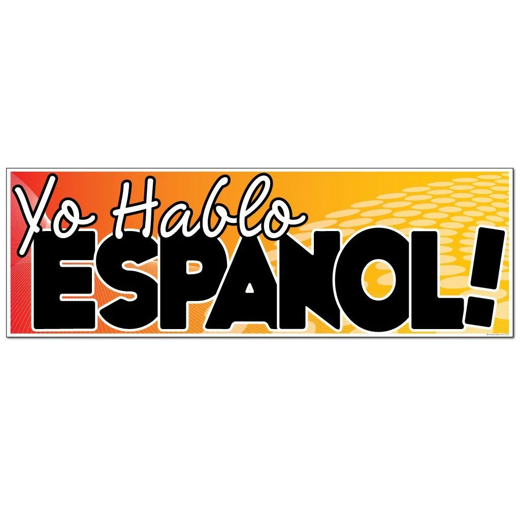 Yo Hablo Espanol! Vinyl Banner - Image 2