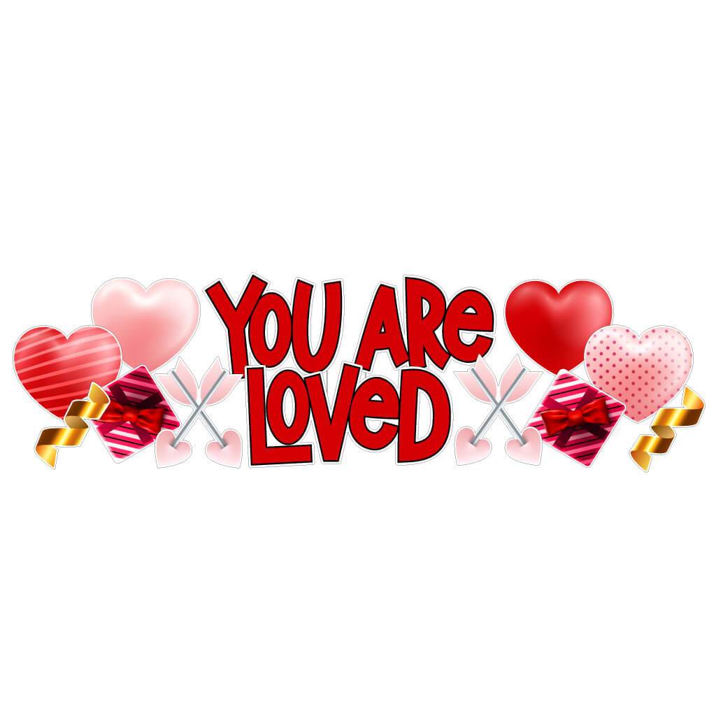 You Are Loved Valentine's Day Yard Decoration 13 pc Set - Image 3