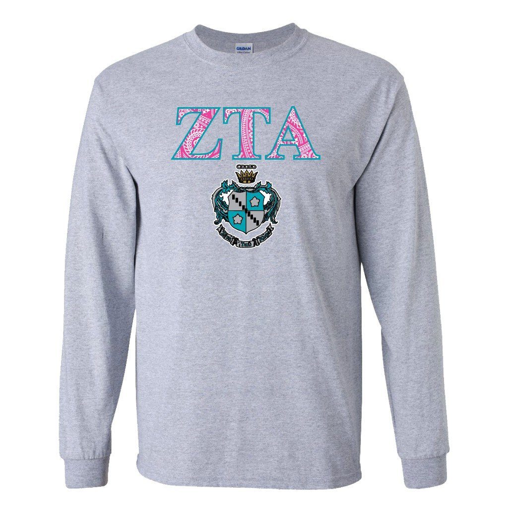 Zeta Tau Alpha Coat of Arms Long Sleeve T-shirt - Image 2